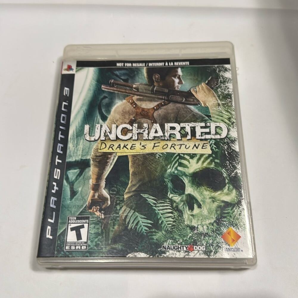 Uncharted Drake's Fortune Not For Resale PS3 Sony PlayStation 3 USED